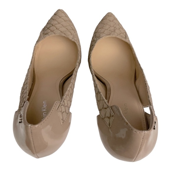 Calvin Klein Nude Evonne Fish Scale
Skin Platform Heels Pumps 9.5 M - Picture 7 of 11
